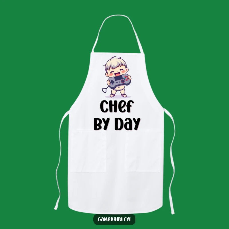 Funny Chef's 'Game Ready' Apron - Figure Controller for Kitchen Fun