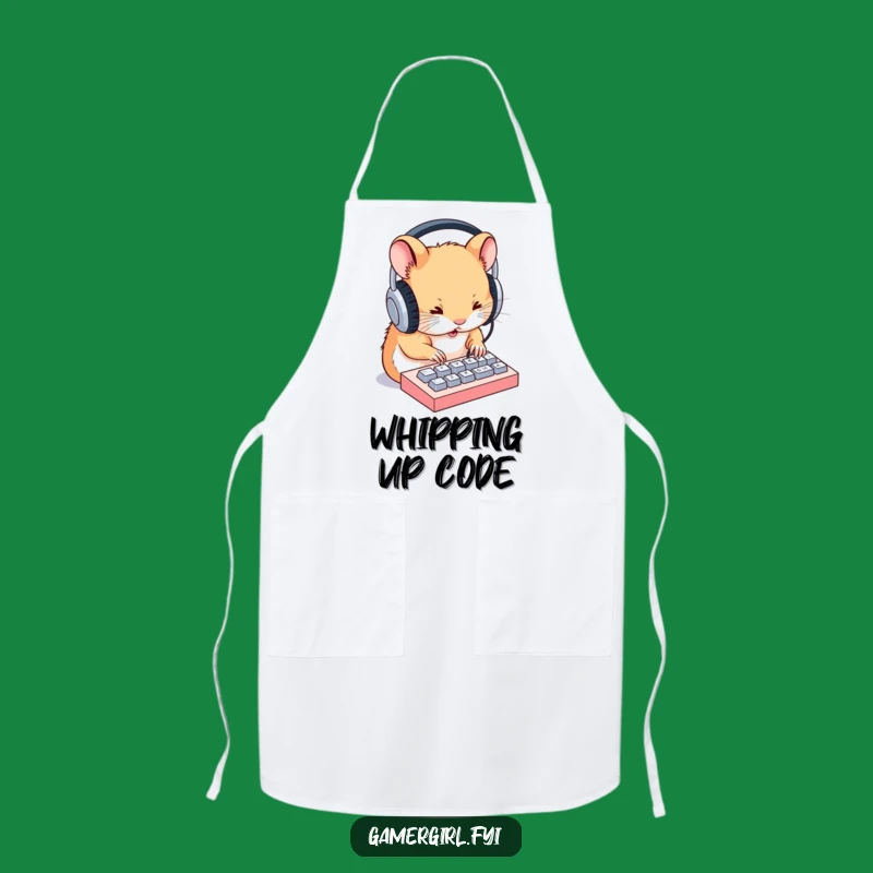 Funny Hamster Apron: Chef's Kiss of Humor for Kitchen Warriors - Great Gift!