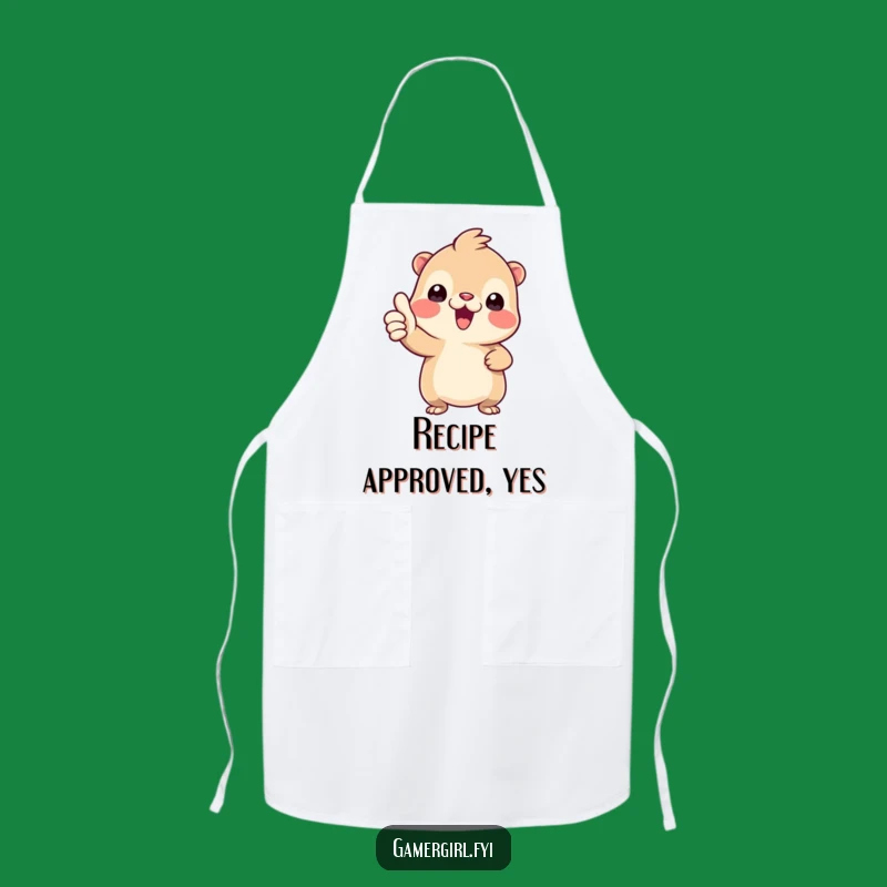 Funny Chef's 'Good Job' Apron - Thumbs-Up Tiny Creature Fun