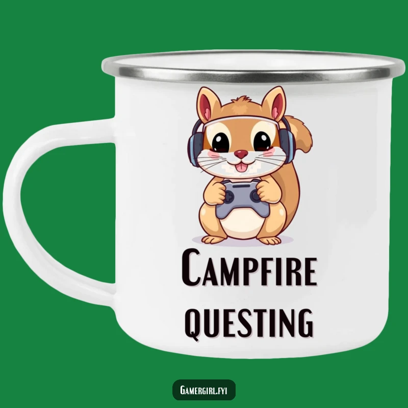 Funny Squirrel Camping Mug: Gamer Fuel for Outdoor Adventures - Perfect Gift!