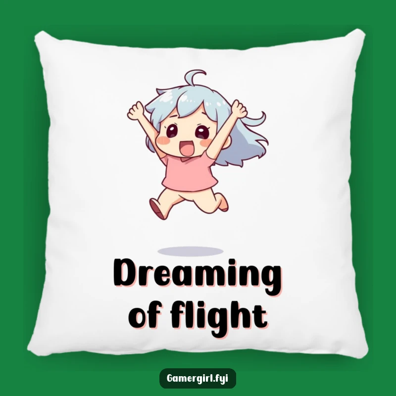 Funny 'Joyful Leap' Pillow - Exhilarated Character Comfort