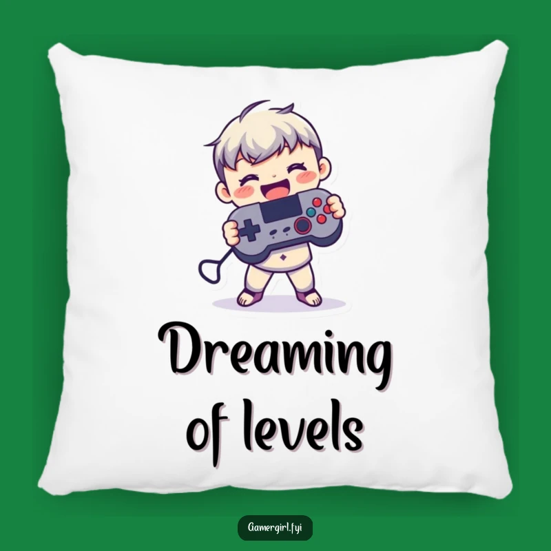 Funny 'Game On' Pillow - Figure Controller Comfort for Cozy Nights