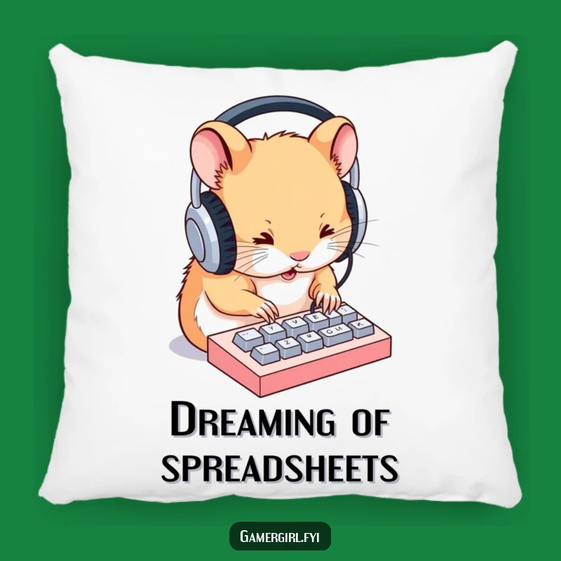 Funny Hamster Pillow: Cute & Hilarious Accent for Cozy Gaming & Work Nooks