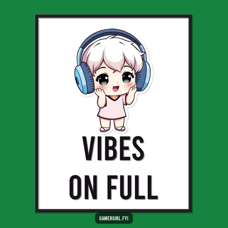 Funny 'Lost in Music' Digital Print - Grooving Headphone Art