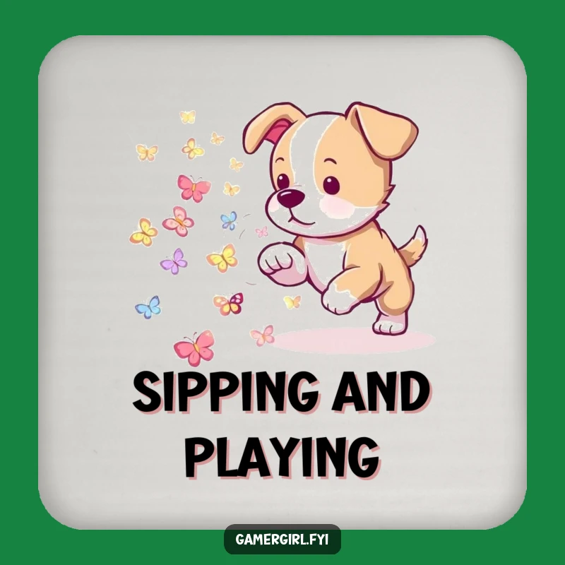 Funny Puppy Coasters: Protect Surfaces with Playful Charm - Hilarious Dog Gift!