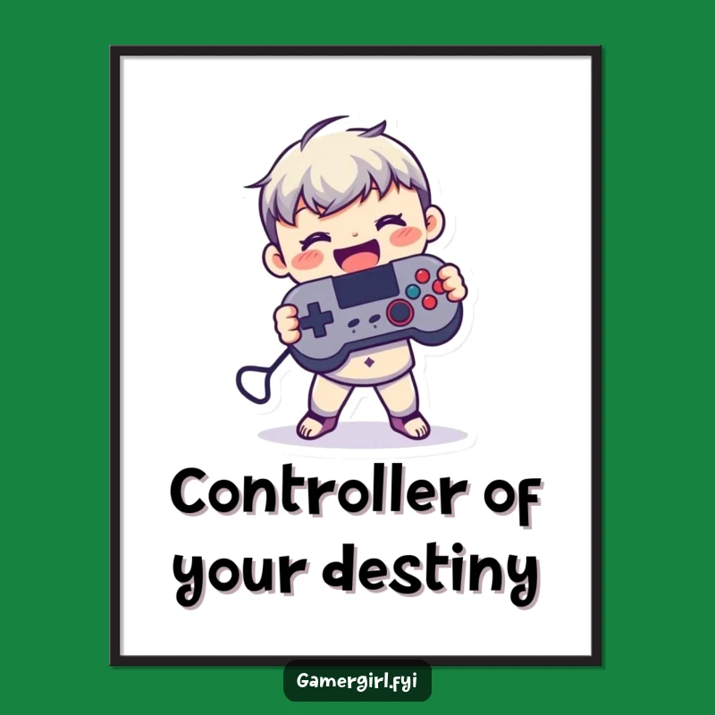 Free Printable Gamer Wall Art: Joyful Figure, Hilarious Downloadable Decor