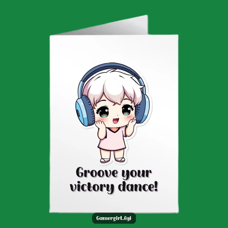 Congrats Free Printable Card: Grooving Music Fan, Hilarious Downloadable Celebration Gift