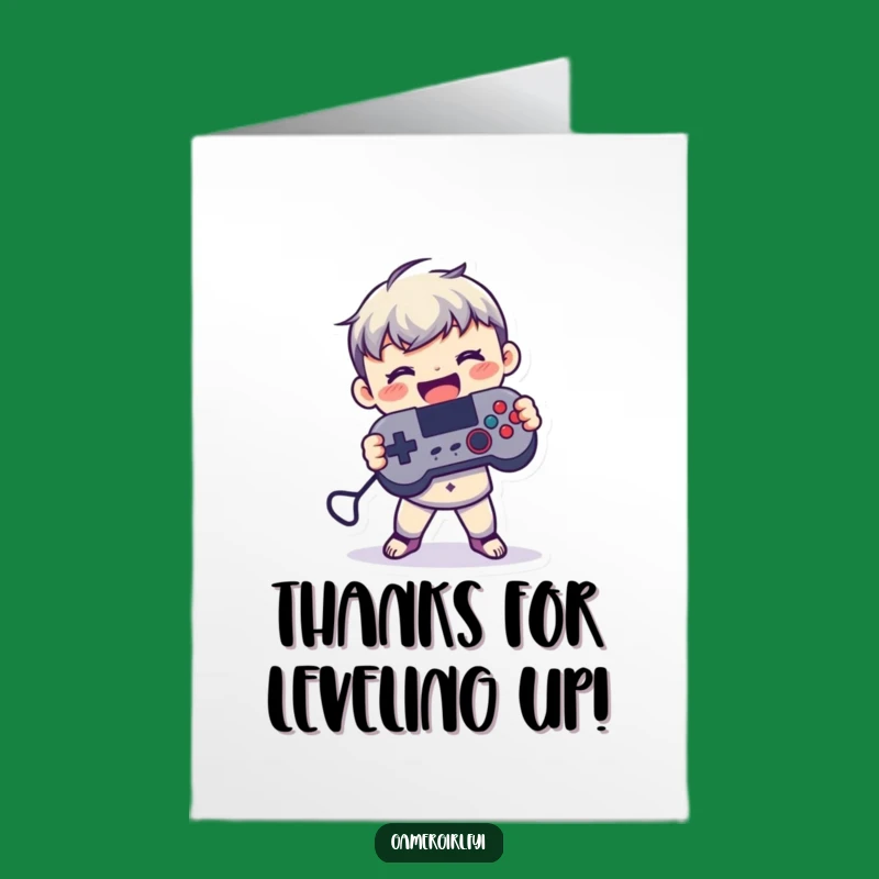 Funny Free Printable Thank You Card: Gamer Figure, Downloadable Gratitude Expressed