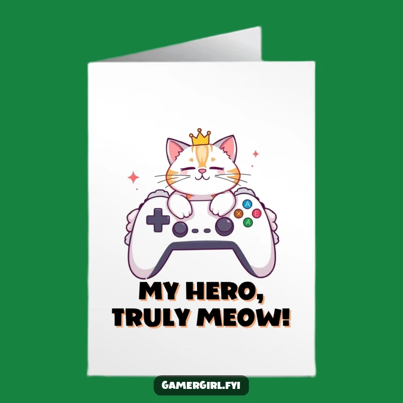 Free Printable Thank You Card: Royal Cat Appreciation, Funny Downloadable Gift