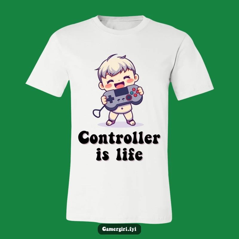 Funny Gaming T-Shirt - Small Figure Controller Joy for Perfect Gift